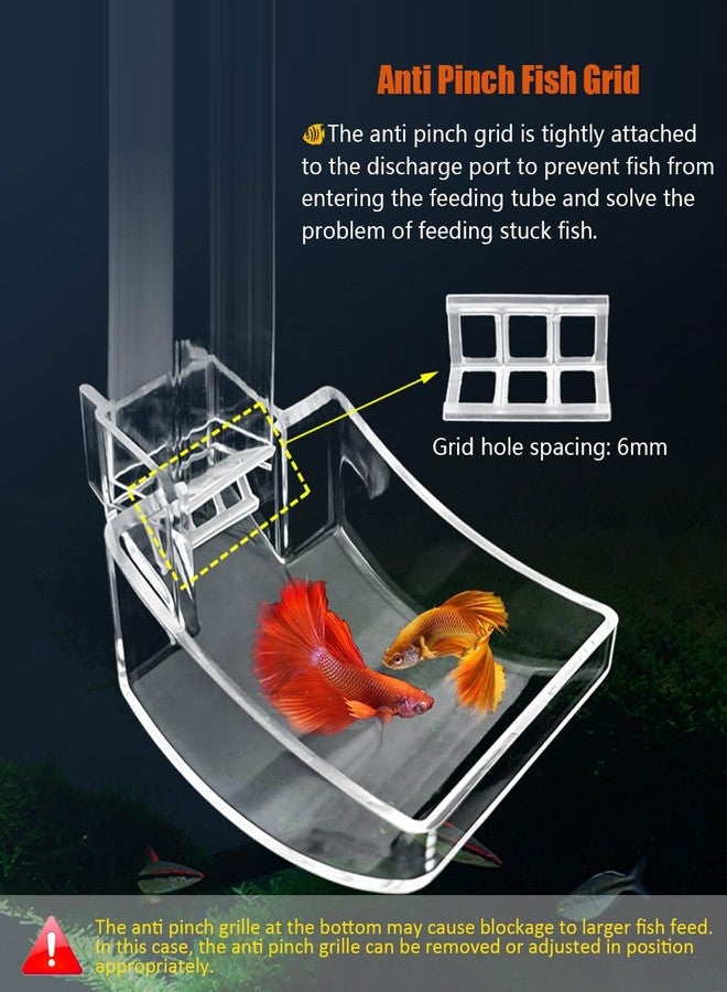KINGYEENUO Shrimp Feeder Set - Aquarium Fish Feeder Tube Kit with Feeding Ring, Cleaning Brush, Tank Feeding Tube - Image 4